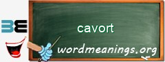 WordMeaning blackboard for cavort